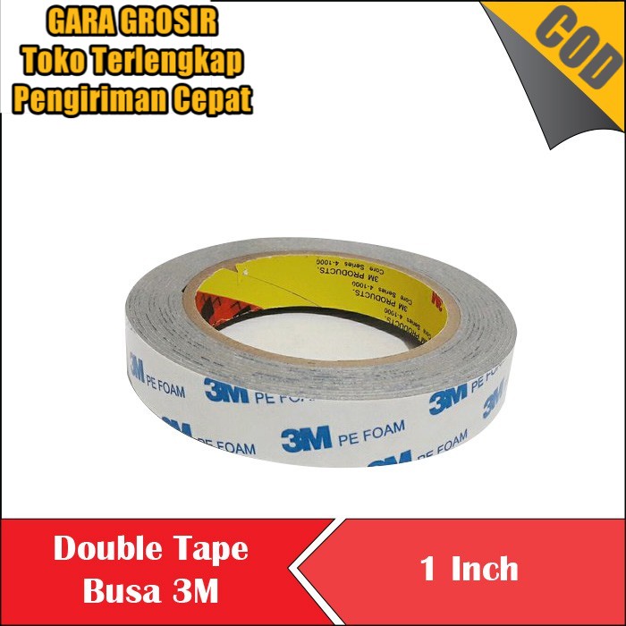 

Isolasi Solasi Double Tape 1 inch 3M PE Foam Murah