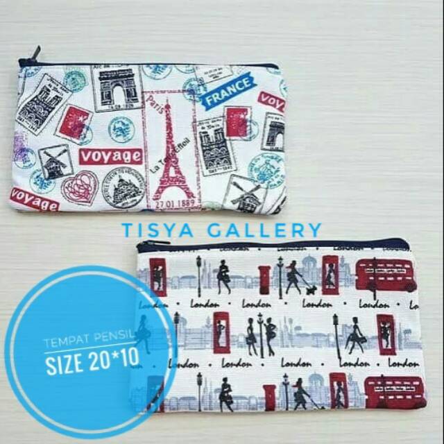 

TEMPAT PENSIL KANVAS / PENCIL CASE /POUCH