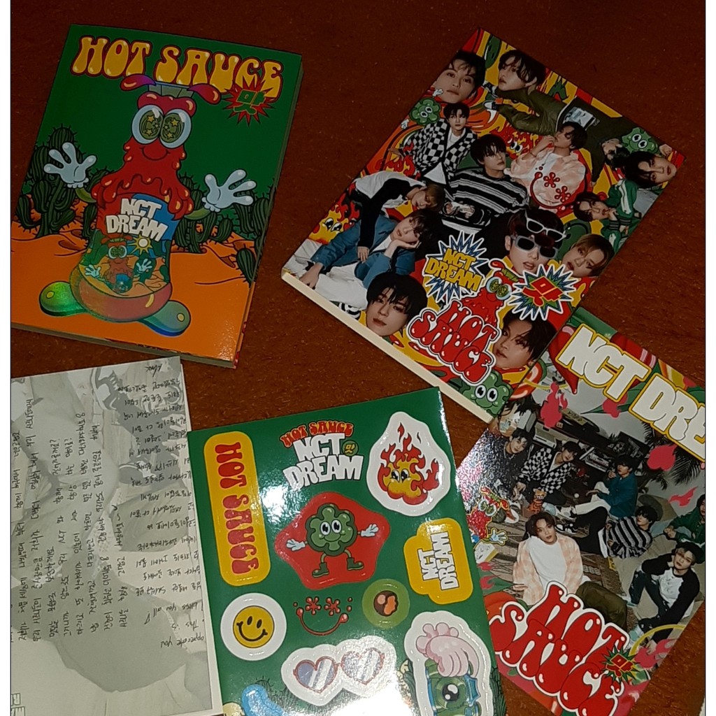 PC MARK CHENLE JISUNG RENJUN JENO ALBUM NCT DREAM HOT SAUCE CRAZY CHILLING BORING