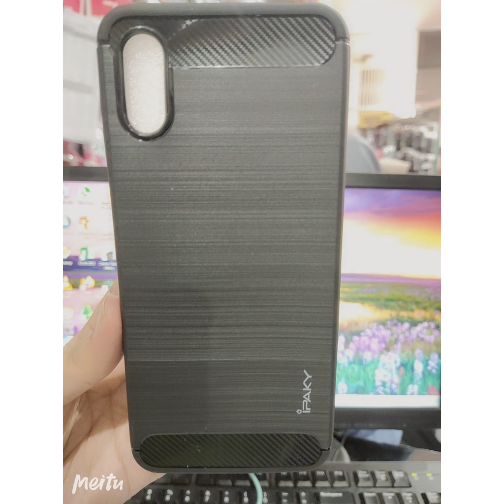 iPaky Carbon Redmi 9A 6.53&quot; Slim Fit Carbon Soft Case Xiaomi REDMI 9A Fiber Multi Carbon ANTI MELAR