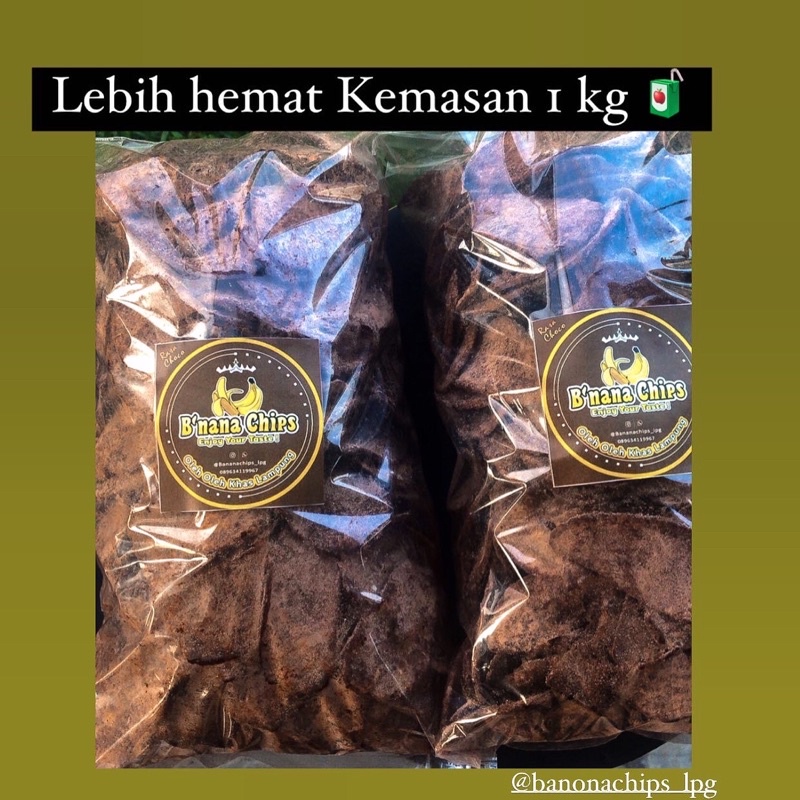 

Ready Keripik Pisang Coklat Kemasan 1 Kg Ori!! Ori!!
