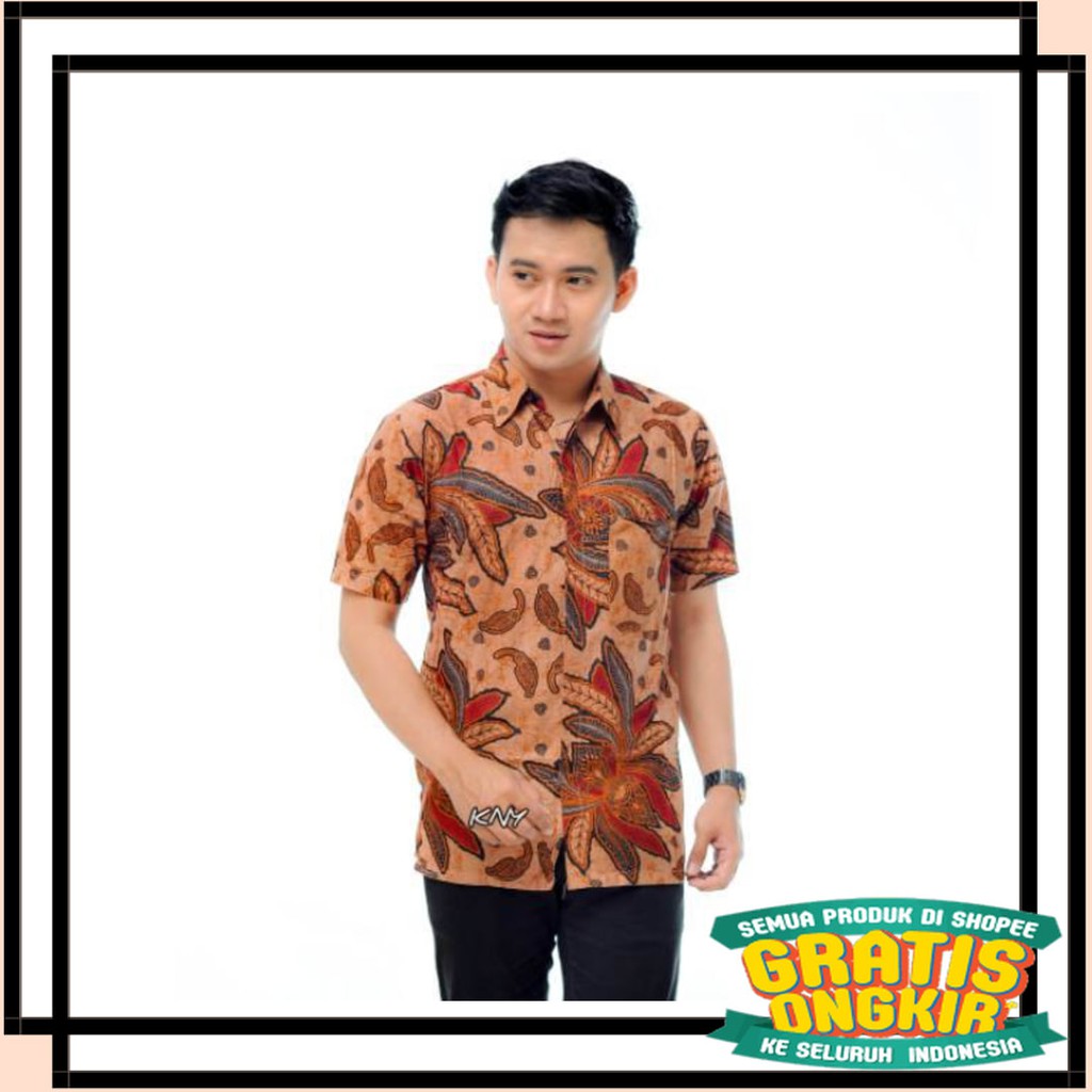 BATIK SEMARANG MURAH - TERBARU TERKINI / Kemeja batik pria Tarantula 46