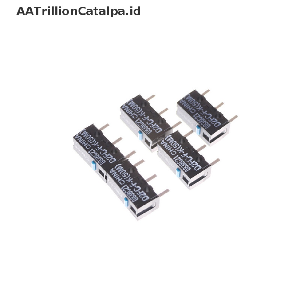 Aatrillioncatalpa 5pcs OMRON Mouse Micro Swtich D2FC-F-K 50m Dengan Tombol Dot Biru