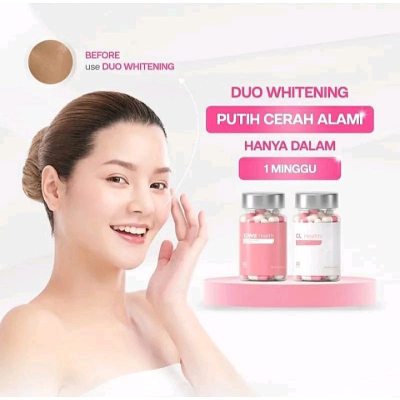 Duo Whitening - Suplemen Pemutih Seluruh Tubuh