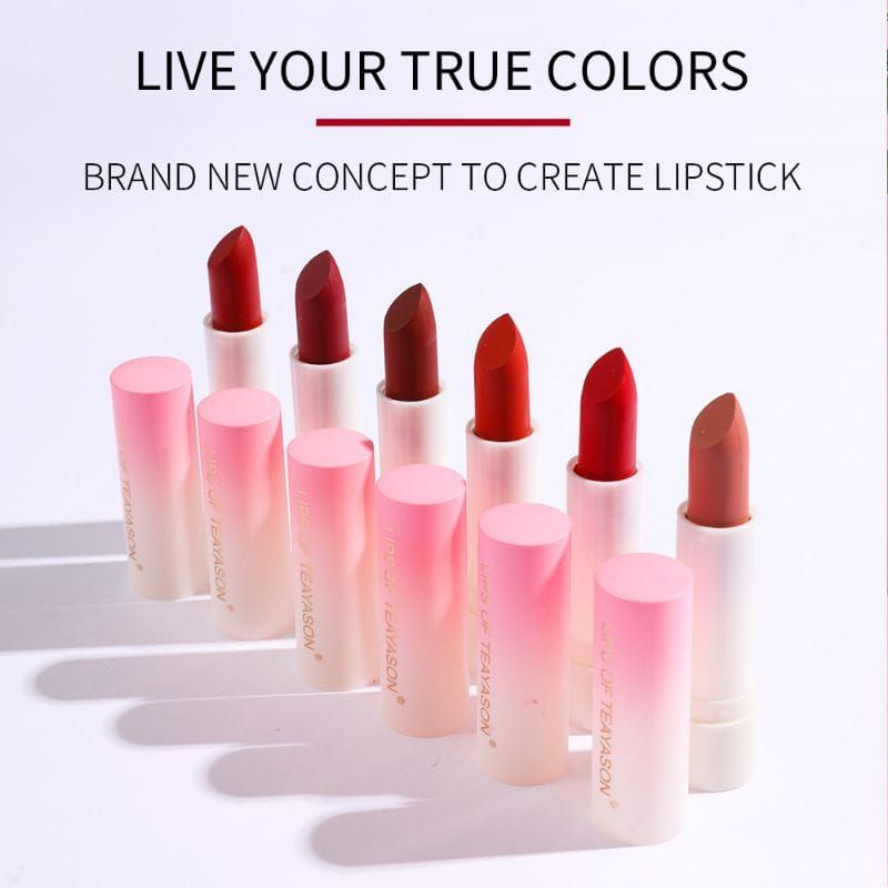 Medan Termurah Waterproof &amp; Long lasting Lipstick Matte Lipstik Velvet Texture Teayason