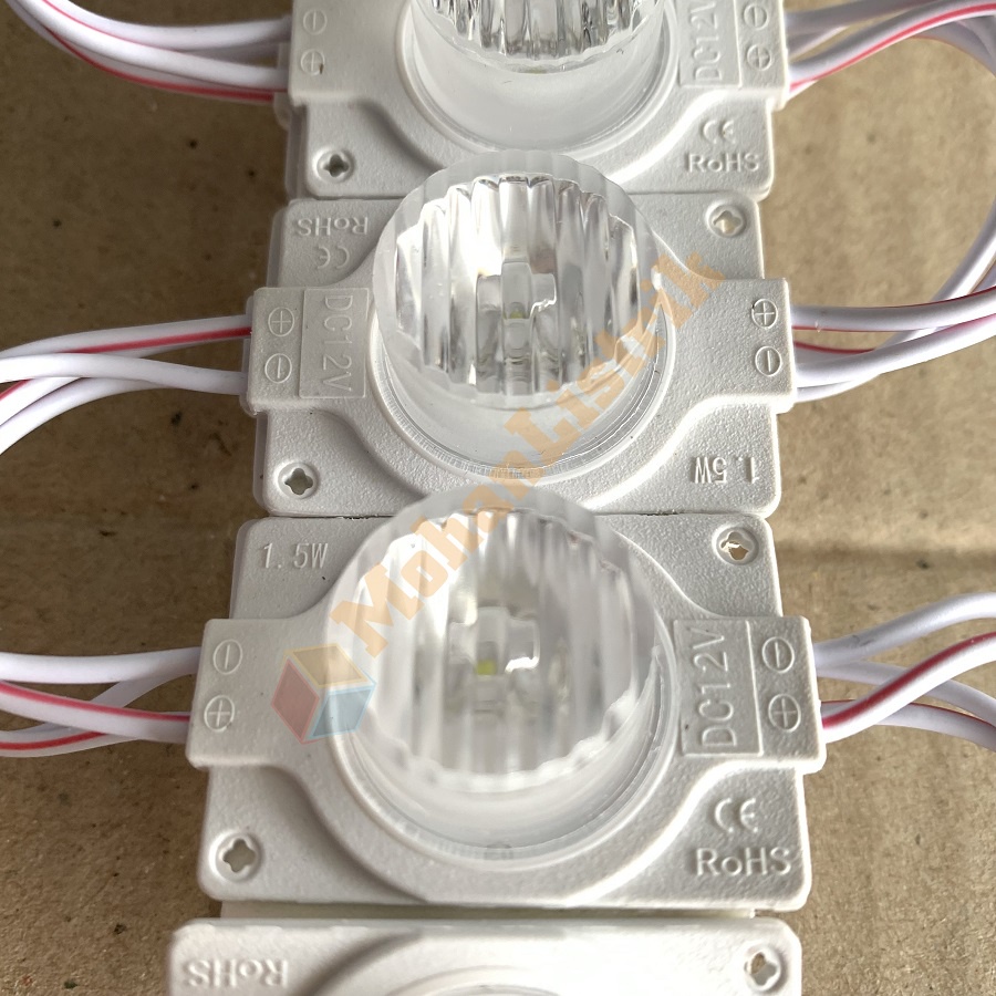 Lampu LED Modul 1 Mata DC 12 Volt 1.5 Watt Strip Jumbo LED Module 12V Putih