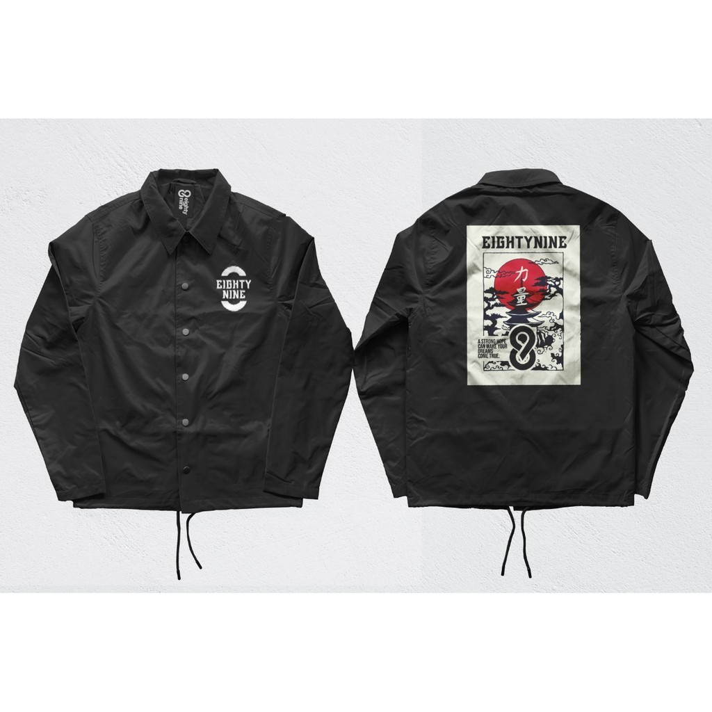 Jaket Coach EIGHTYNINE JAPAN PICT – Black Fashion Trendy Casual Pria Good Brand Quality Stylish