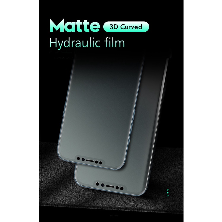 Film Pelindung Layar Hydrogel Matte Untuk Iphone 12 11 Pro Max Xs Max Xr 6 7 8 Plus Se 2020