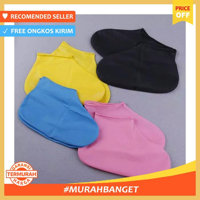 COVER PELINDUNG JAS HUJAN SEPATU KARET ANTI SLIP REUSEABLE BIRU