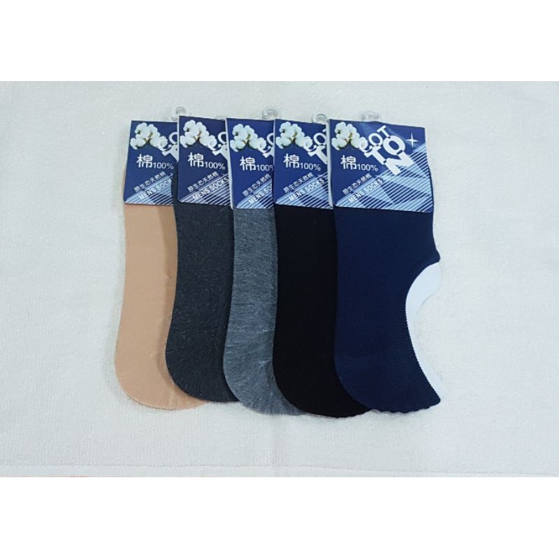 1 pcs kaos kaki tumit merk cotton mens shock