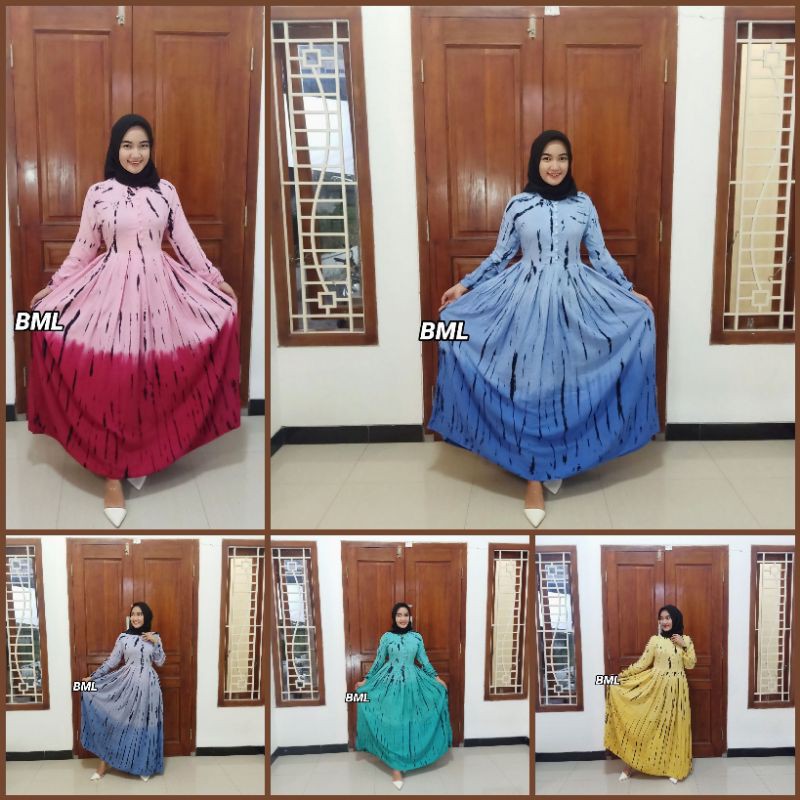 GAMIS ABSTRAK RAYON TWILL SUPER MOTIF RINTIKAN HUJAN