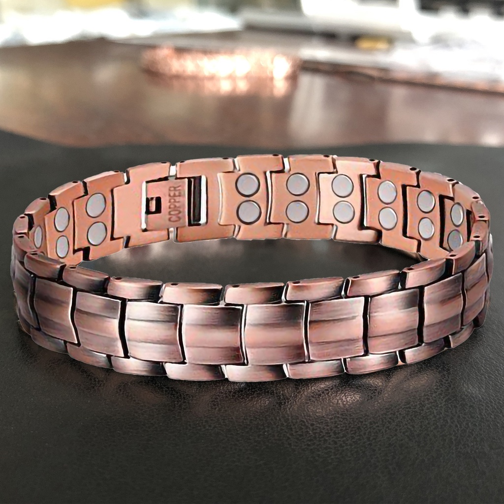 Hu Hu Hu Hu Hu Alat Bantu Pasang Kacamata♡ Gelang Magnetik Bahan Tembaga Tahan Lama Untuk Pria