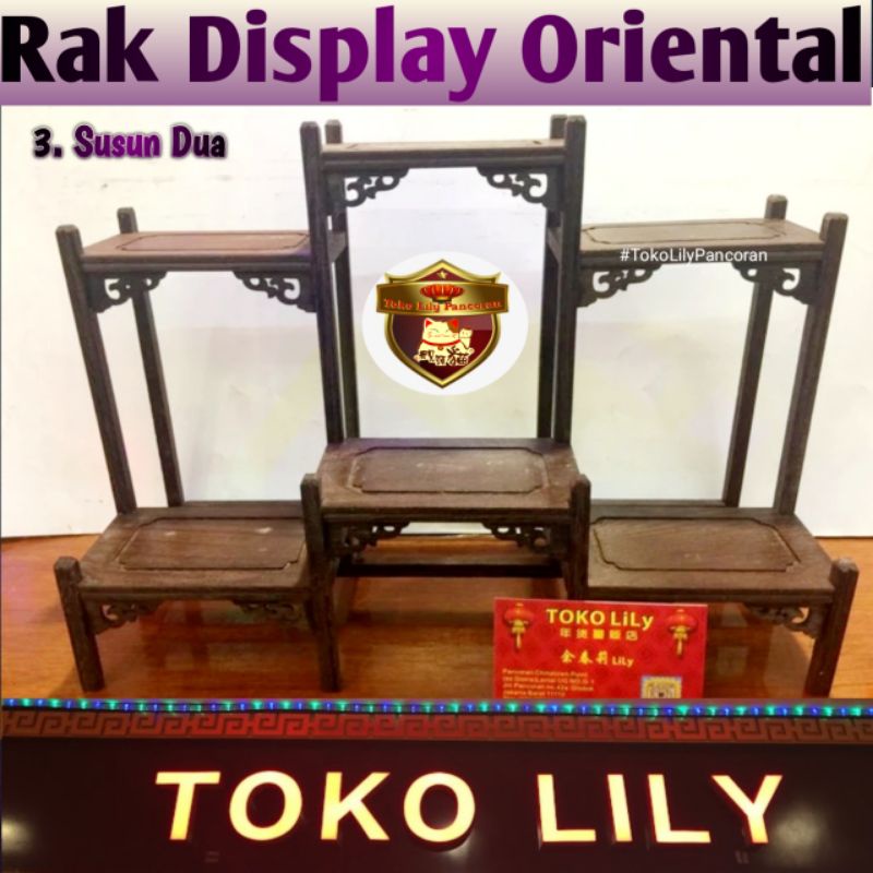 Rak Display Miniatur Oriental / Rak Display Cina / Rak Dinding Oriental