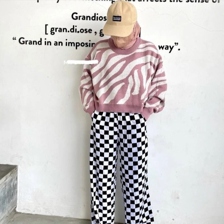 laylaallshop-arabelle sweater aesthetic korea / jaket croop cewek / outer wanita hijab kekinian leng