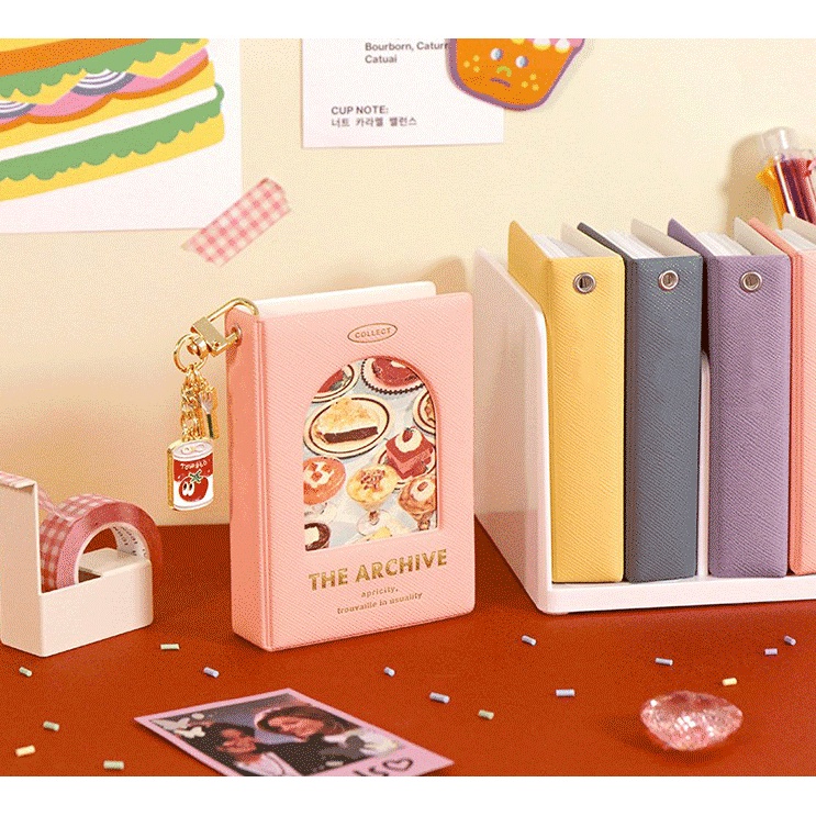 Album Foto Mini 3inch Tempat Photocard Warna Permen Lucu KPOP Idol Photo Card Storage Book