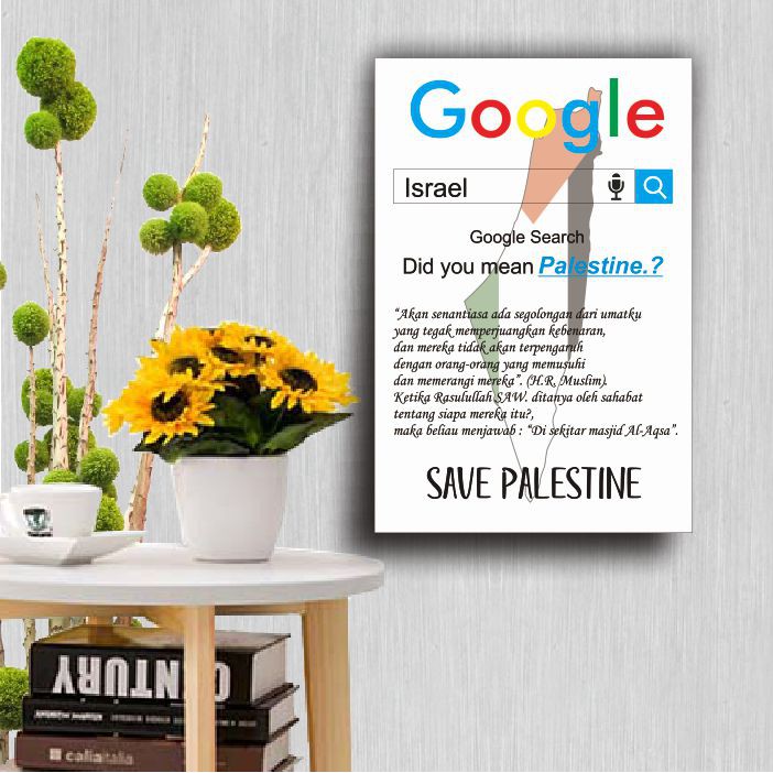 Hiasan Dinding  Save Palestine Wall Dekor Save Palestine