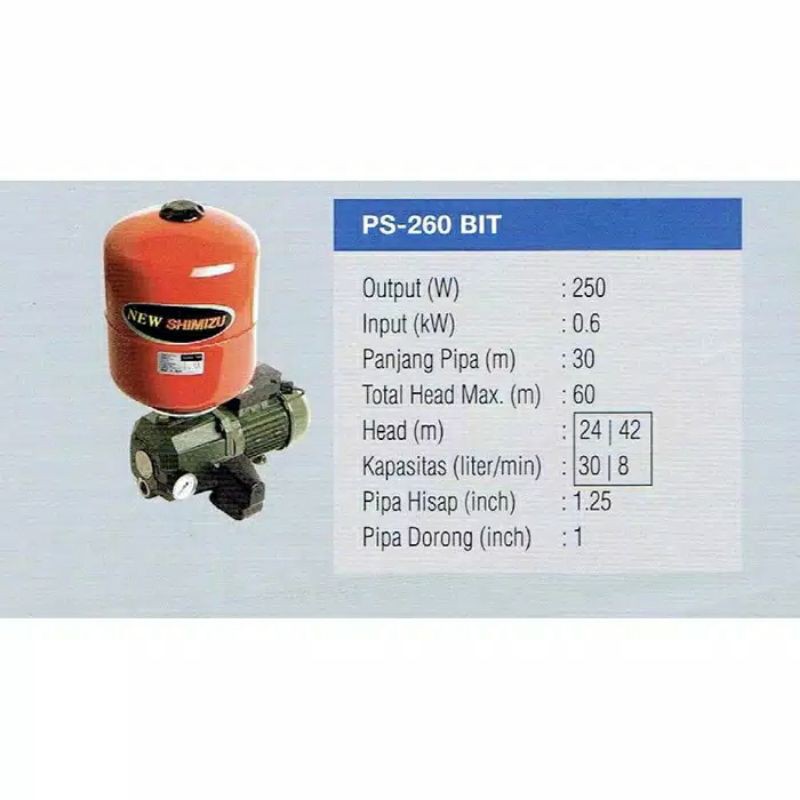 Pompa Air Shimizu PC-260BIT