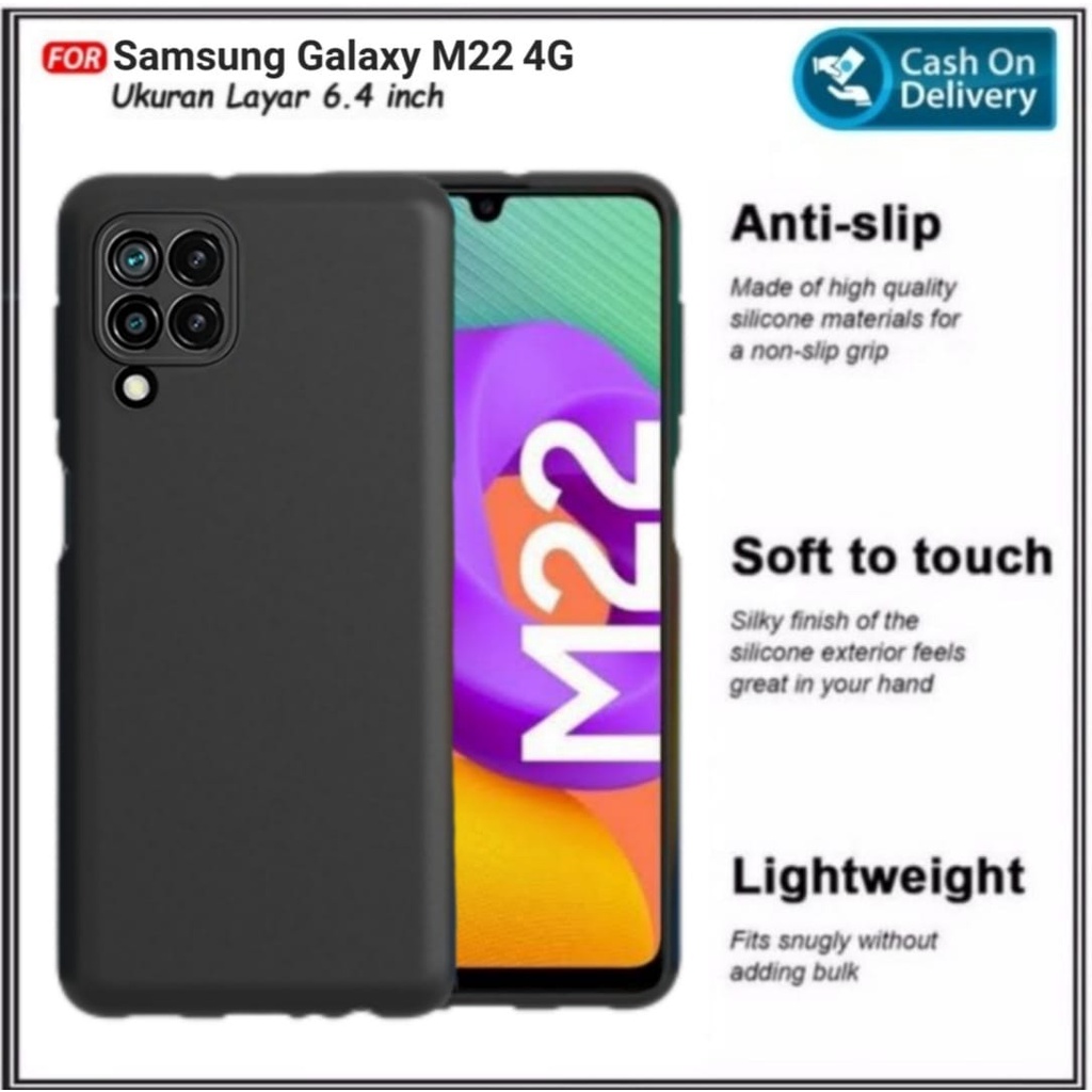 Case Samsung M22 F22 4G SoftCase Premium Casing Cover Galaxy M22 F22 4G