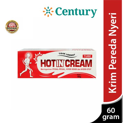 Hot In Cream Tube 60 gr / Lelah / Pegal-pegal / Nyeri Otot / Antinyeri