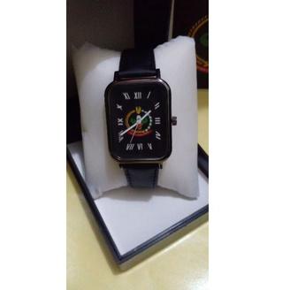 Garansi Resmi jam kotak persit tali kulit