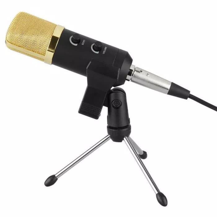 Microphone Condenser USB Konektor Mini Tripod Profesional