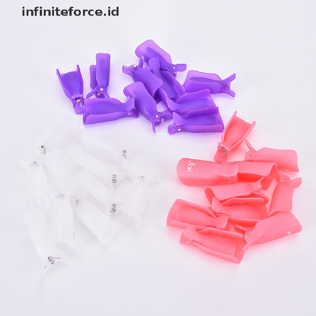 Infiniteforce.id Klip Cap Soak Off Pembersih Kutek Gel UV Bahan Plastik