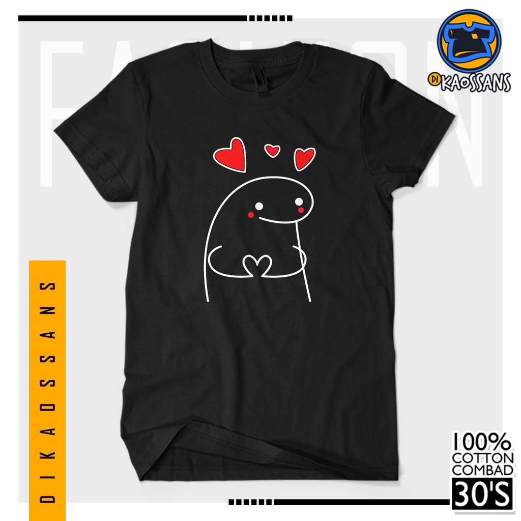 BISA COD BAYAR DITEMPAT Baju Kaos Distro MEME LOVE Cotton Combed 30s Sablon Premium Cewek Cowok Unis