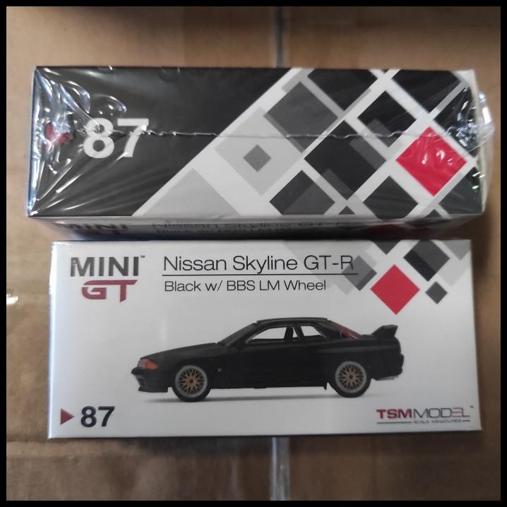Mini Gt 87 Nissan Skyline Gtr R32 Black W/ Bbs Lm Wheel