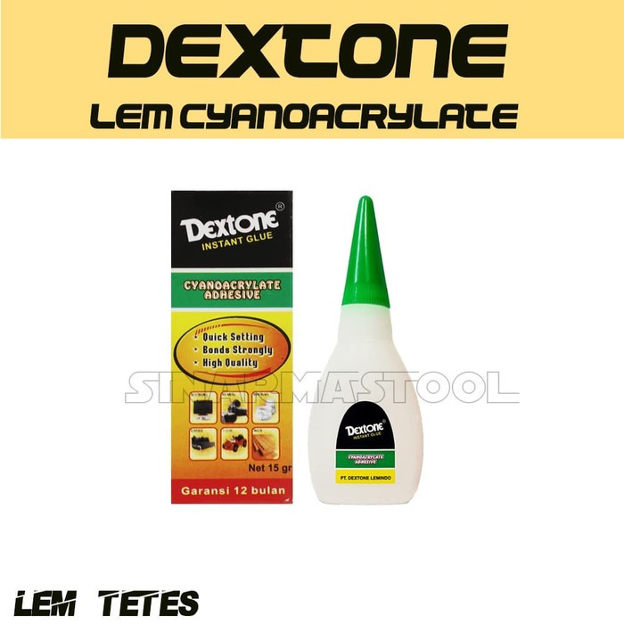 

Lem Dextone 14gr Cyanoacrylate Adhesive Ecer