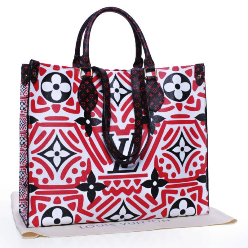 tas selempang wanita LV On The Go Crafty 44571