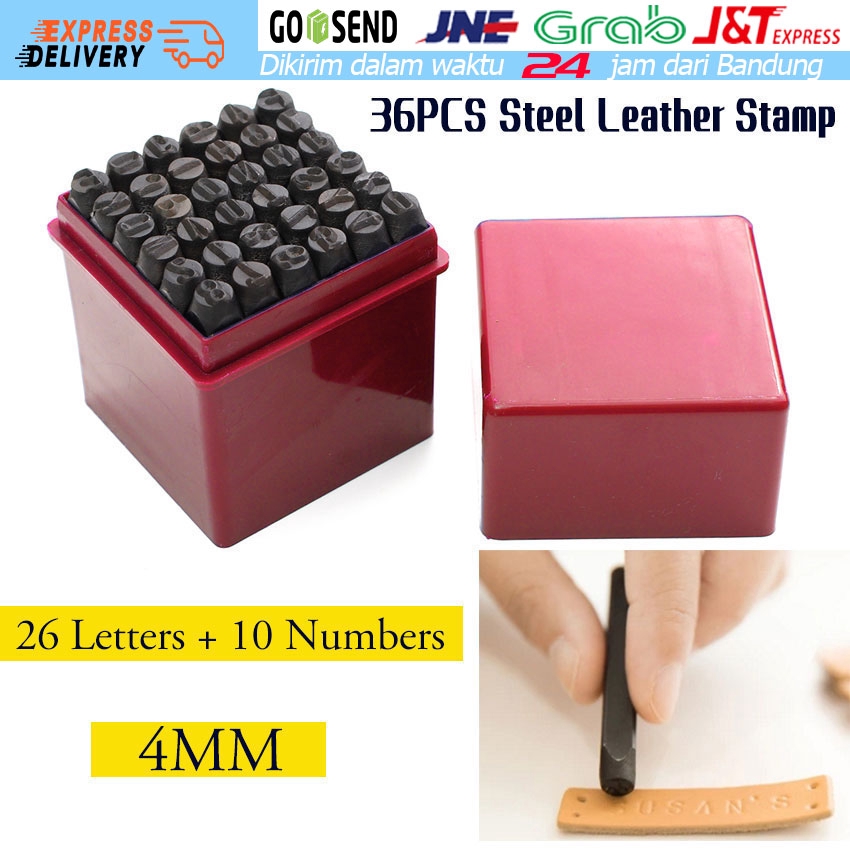 

Nomor 0-9 Letter A-Z Paket Set Lengkap Alat Ketok Angka dan Ketok Huruf ukuran 4mm Steel Stamp