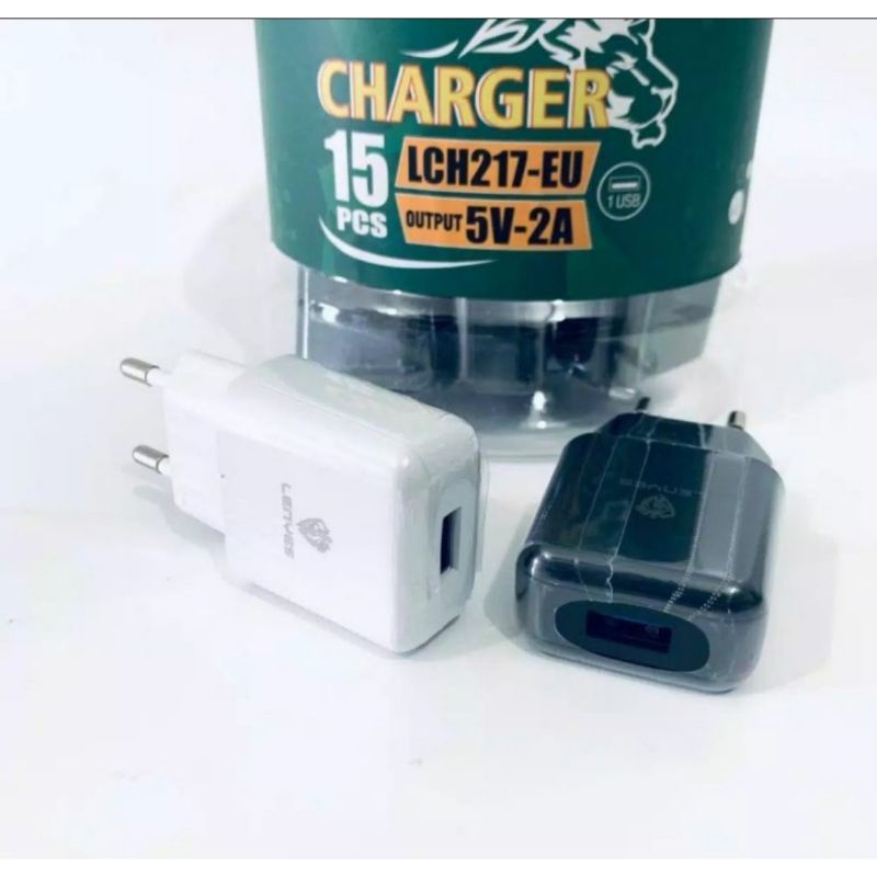 Batok Charger Lenyes LCH-217 1USB Original 2A Kepala Charger LCH-217