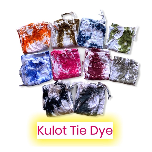 Celana Kulot Wanita/ Celana Kulot Murah/ Celana Wanita Kulot Murah/Celana Wanita Rayon Tie Dye Jumbo