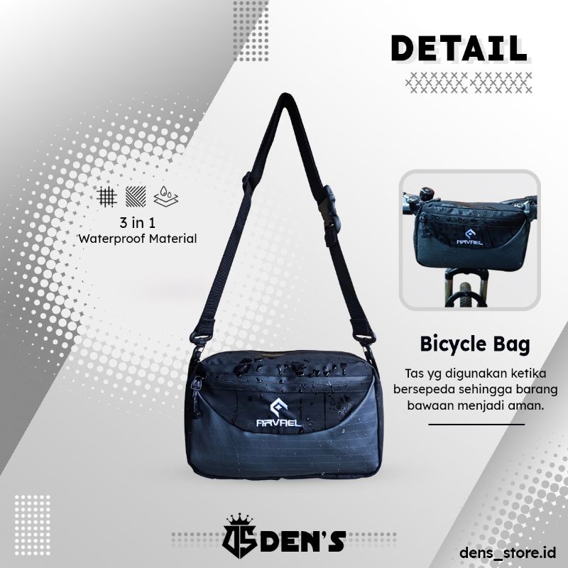 Tas Keranjang Stang Seli Besar Sepeda Lipat Handlebar Bag Mtb Touring