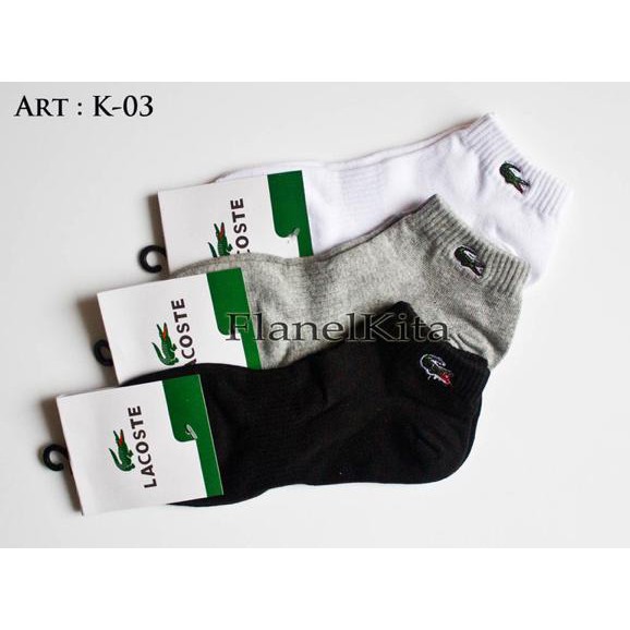 BARANG MURAH KAOS KAKI LACOSTE PREMIUM ( PENDEK SEMATA KAKI ) KAUS HIDDEN SOCKS FREE ONGKIR..