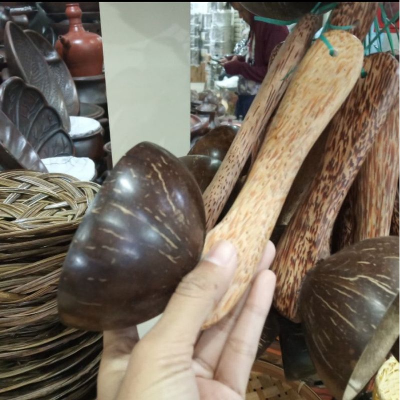 Centong Batok Kelapa Nasi Padang - Irus Batok Kelapa Handmade