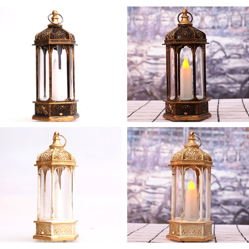 Zzz Lampu Lentera Bentuk Hexagon Gaya Vintage Untuk Dekorasi Natal