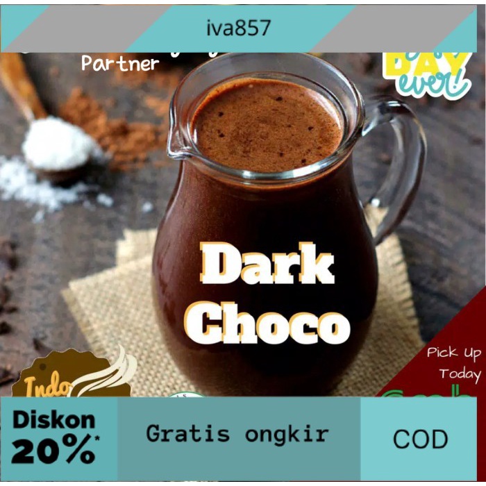 

PROMO Bubuk Minuman DARK CHOCO 1Kg - Bubuk DARK CHOCO 1Kg - DARK CHOCO Bubuk GRATIS ONGKIR