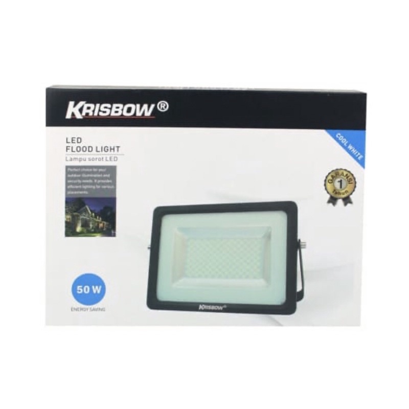 KRISBOW LAMPU SOROT LED 50W PUTIH IP65/ACE FLOOD LIGHT LED 50W SMD IP65/ACE LAMPU SOROT/ACE LAMPU JALAN/ACE LAMPU GUDANG/ACE LAMPU HEAVY DUTY/ACE LAMPU OUTDORR/ACE LAMPU SOROT KOLAM/ACE LAMPU INDOOR &amp; OUTDOOR