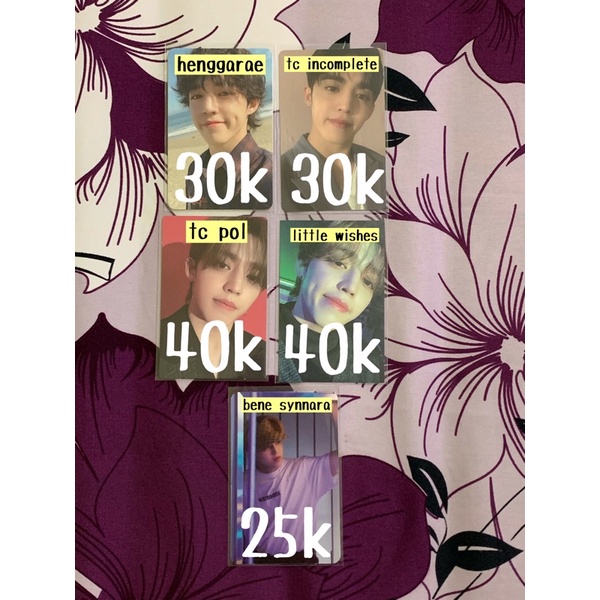 [READ DESKRIPSI] WTS WANT TO SELL PC PHOTOCARD SEVENTEEN SVT SCOUPS SEUNGCHEOL CHEOL HENGGARAE SET V