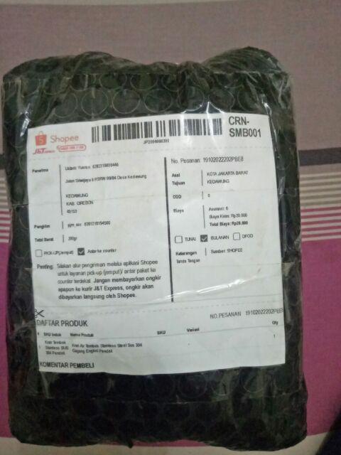 Kran Air Tembok Stainless Steel Sus 304 Gagang Engkol Pendek