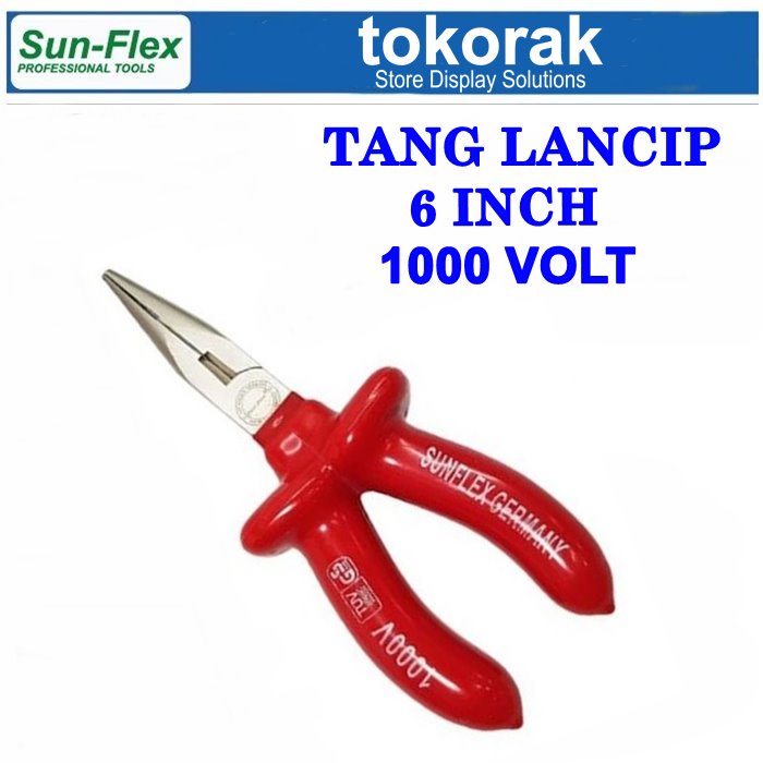 SUNFLEX TANG LANCIP LISTRIK 6 INCH 1000 VOLT SUN FLEX JEPIT 6&quot; 1000V