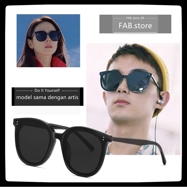 FAB Kacamata  Hitam Korean Fashion kacamata Wanita Pria unisex Sunglassess