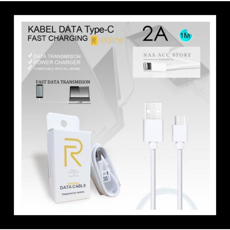 Kabel data REALME original 100 % Realme U1 Realme 2 Realme 3 Realme C1 C2 C3 C11 C12 C20 C21Y Realme 7 7i C15 C17 Realme narzo, realme 5 Realme 5i Realme 5s MICO USB TIPE C TYPE C Fastcharging