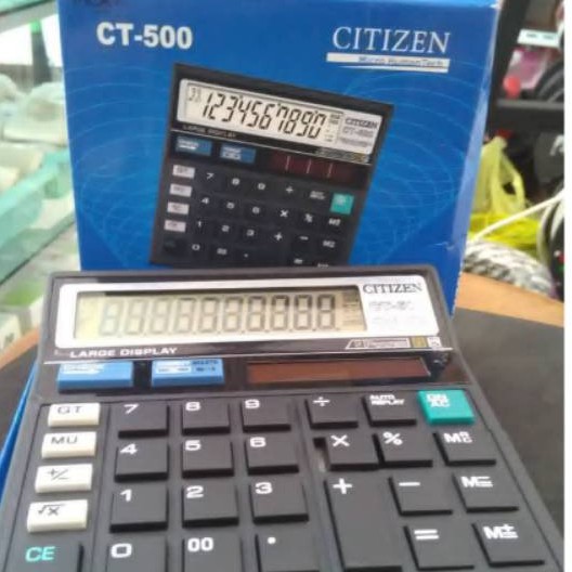 

Kalkulator Citizen CT-500 / Mesin Hitung / Alat Hitung