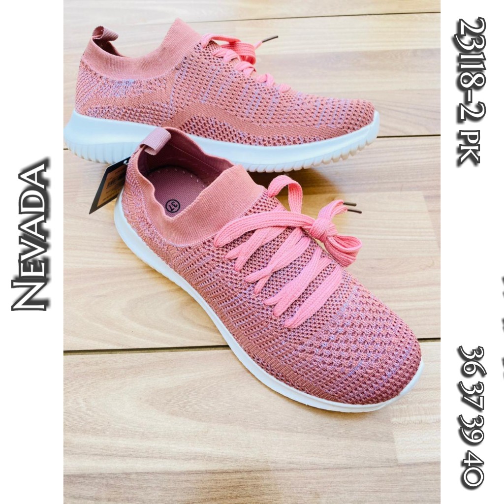 sepatu sneakers pink nevada