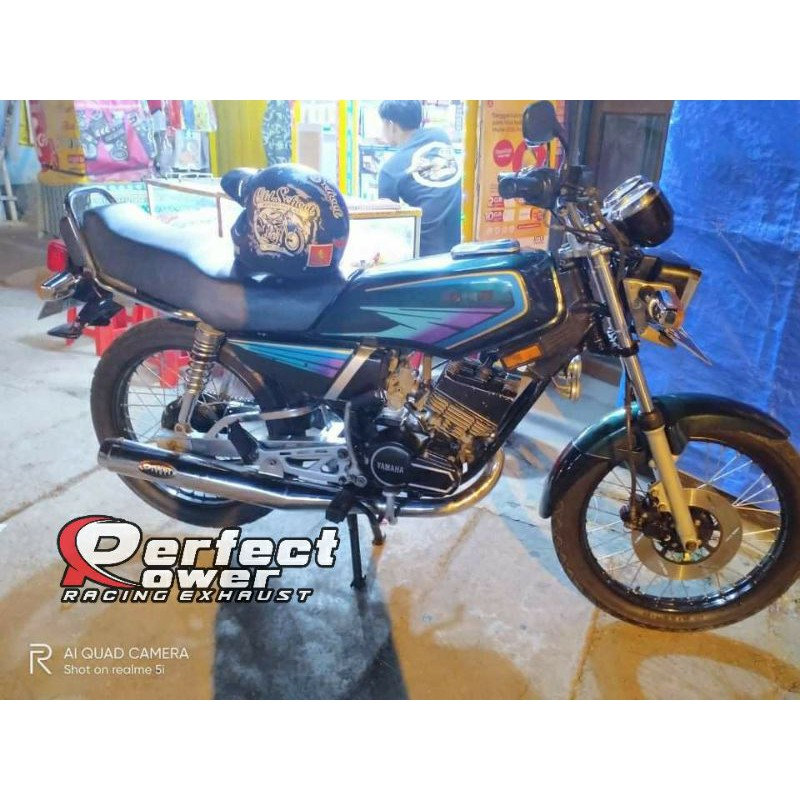 Knalpot Rx king Rx spesial Standar Racing Chrome Anti karat PerfectPower original-4