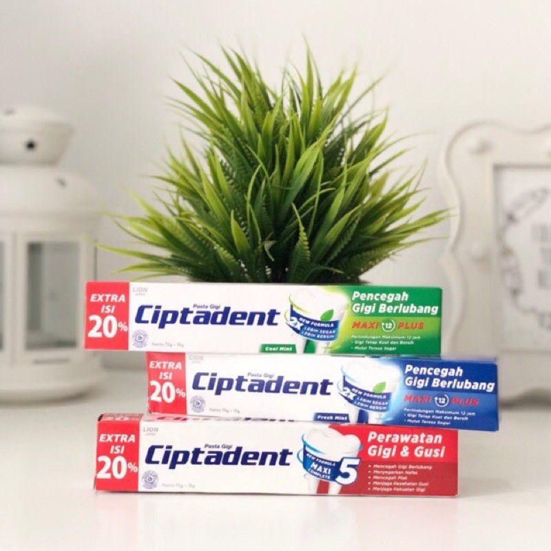 CIPTADENT KECIL / CIPTADENT 75 + 15 GRAM / Ciptadent Extra 20%