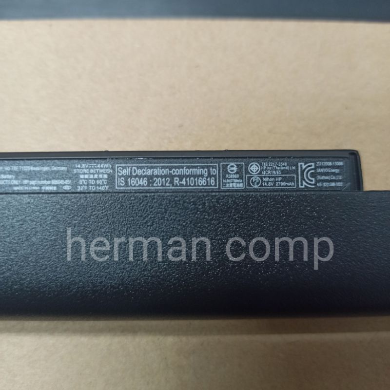 Original Baterai Hp Probook RO04, HSTNN-PB6P, HSTNN-Q98C, 805045-851, 805292-001