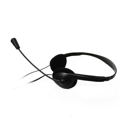 Headset jedel wired 3.5mm audio microphone stereo for laptop pc office gaming jd-900mv jd-900